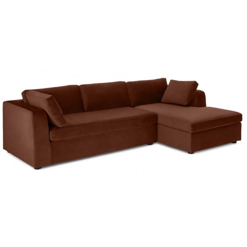 Диван Mogen угловой, коричневый