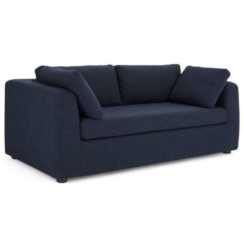 Диван Mogen прямой, синий, рогожка