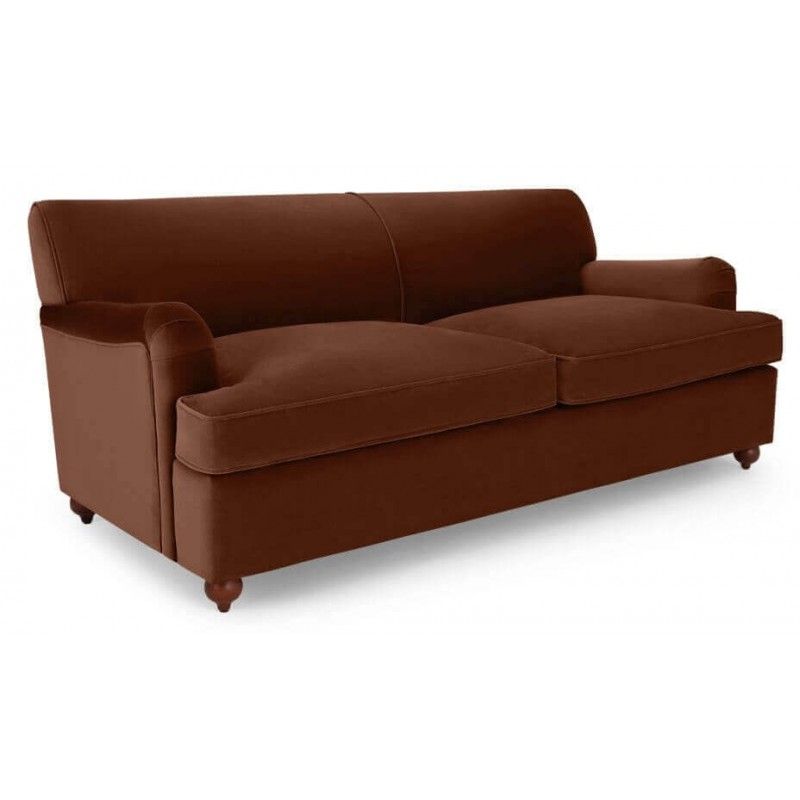 Диван Orson, прямой, коричневый