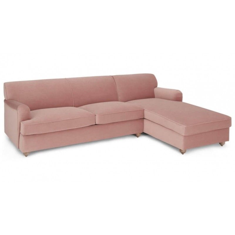 Диван Orson, угловой, розовый