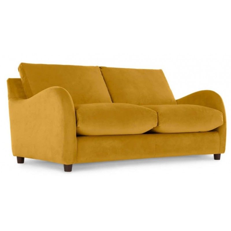 Диван-кровать Sofia со спальным механизмом, желтый