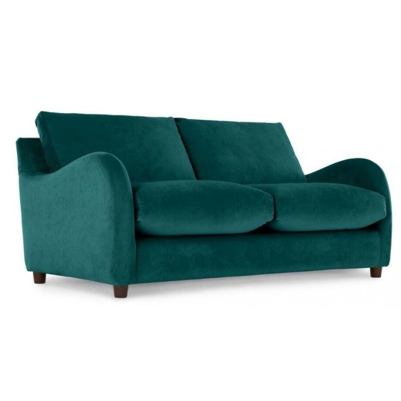 Диван-кровать Sofia со спальным механизмом, изумрудный