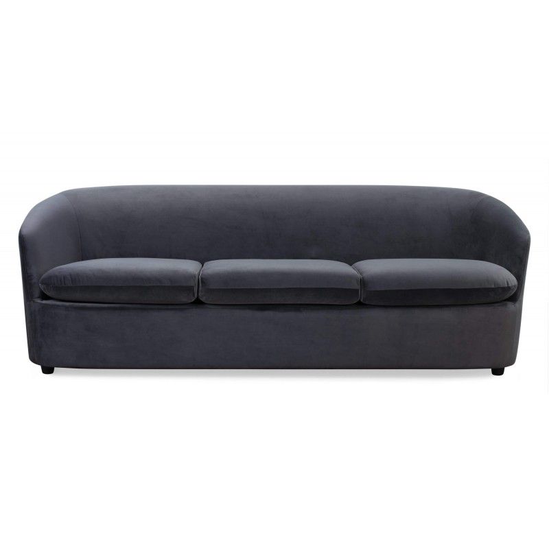 Диван Vogue, прямой, темно-серый