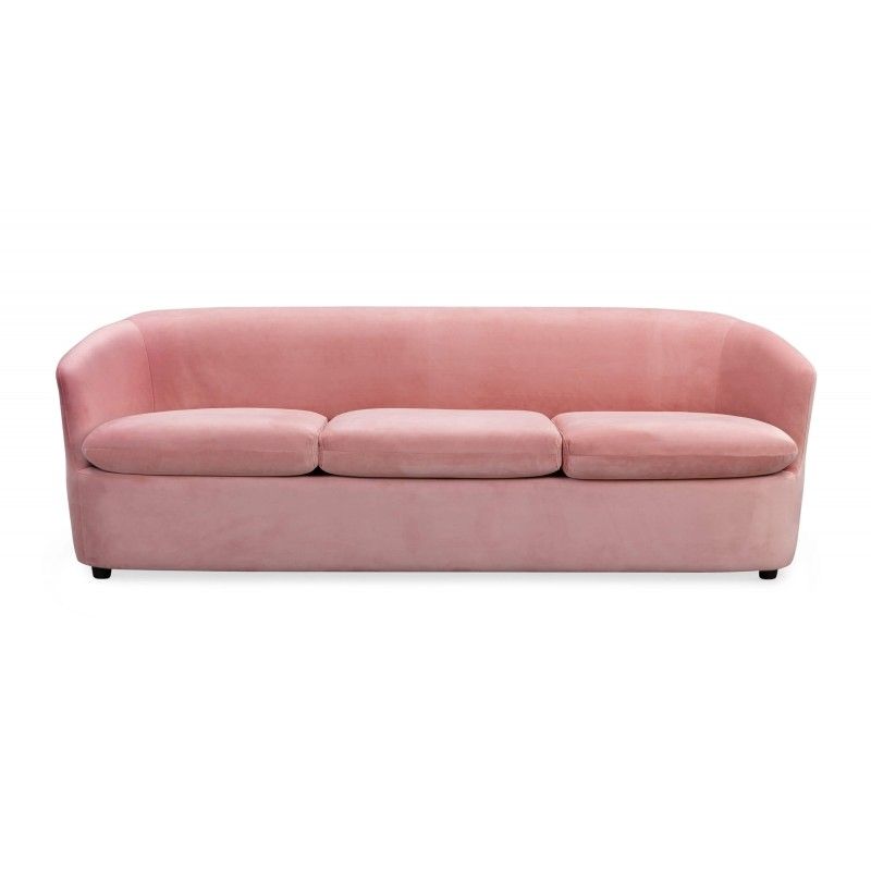 Диван Vogue, прямой, розовый