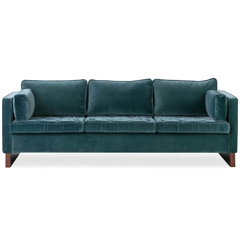 Диван Wexler, прямой, цвета морской волны