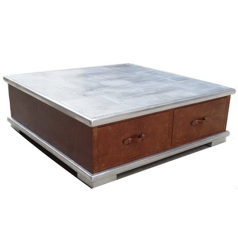 Стол Aviator Aluminum Top Coffee Table