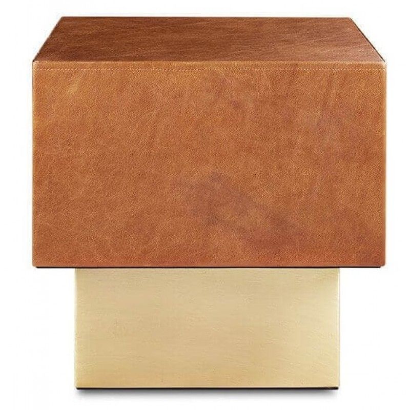 Кофейный стол Square Drum Coffee Table, коричневый