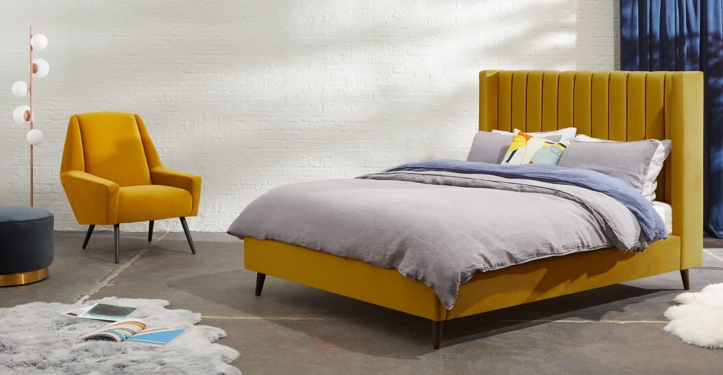 Стильная дизайнерская мягкая кровать Cory