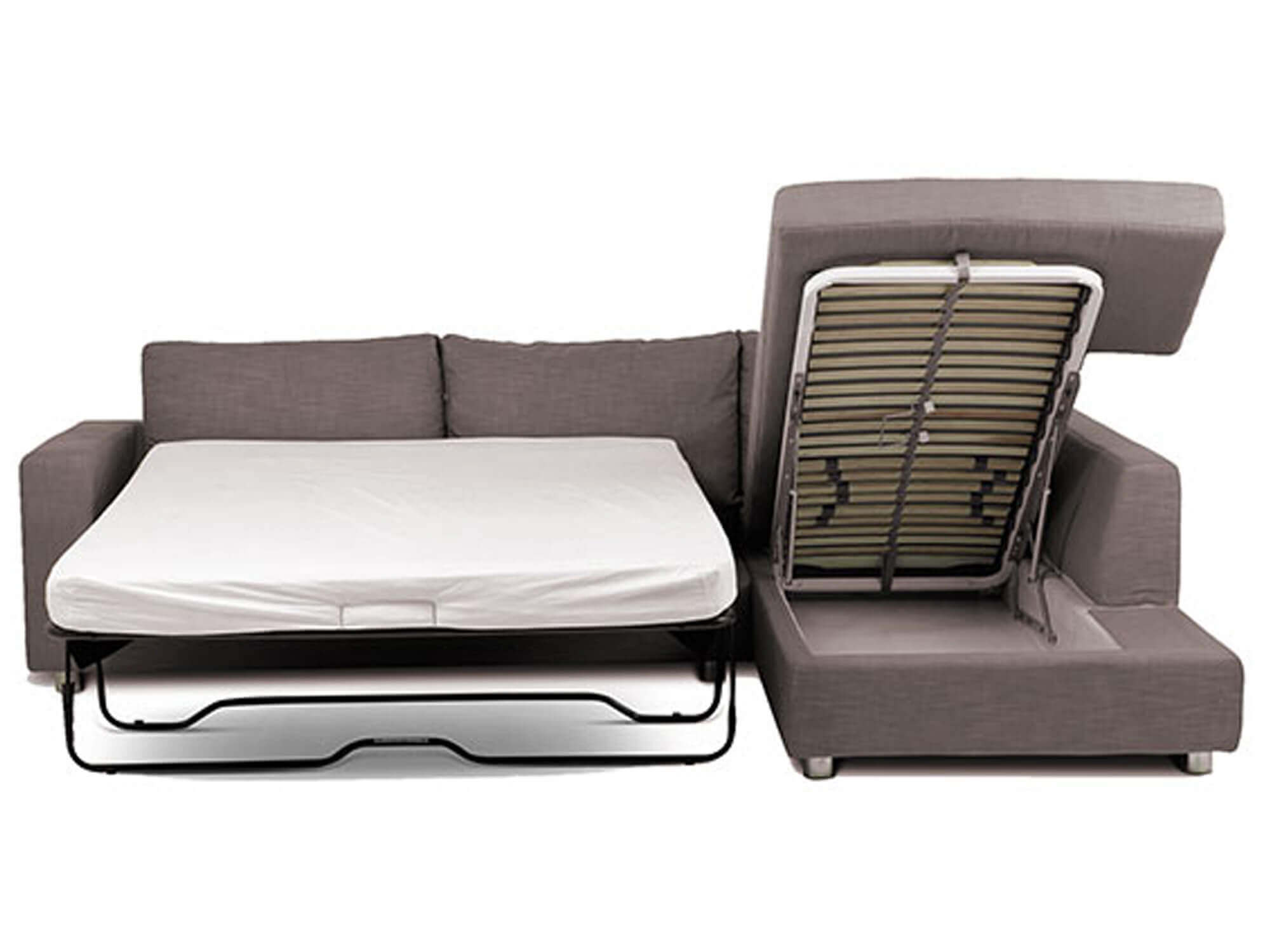 Угловой диван со спальным местом, компактный размер