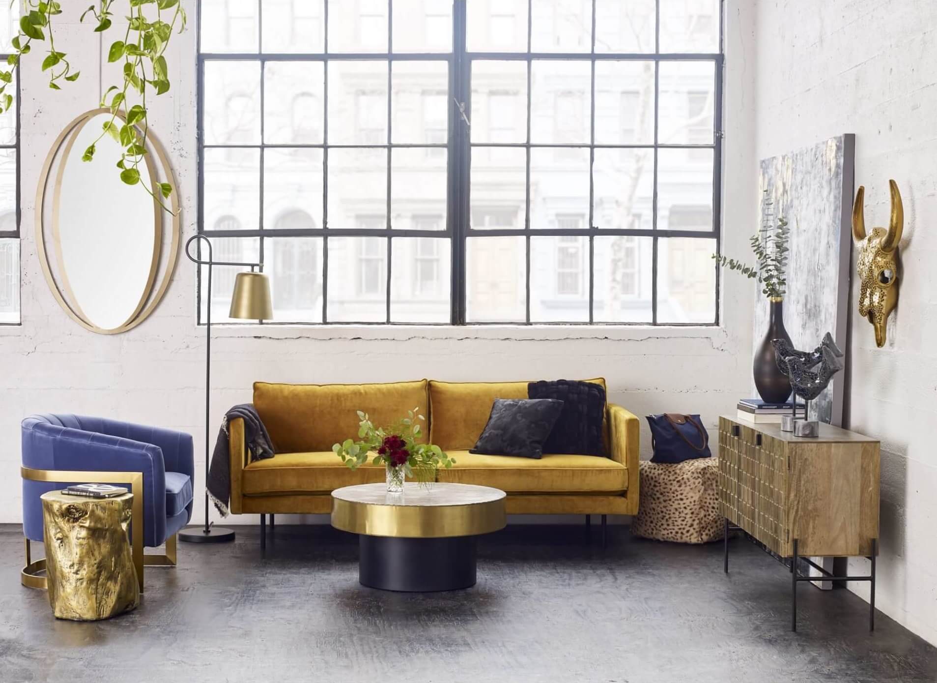 дизайнерский диван Raphael в стиле модерн, прямой